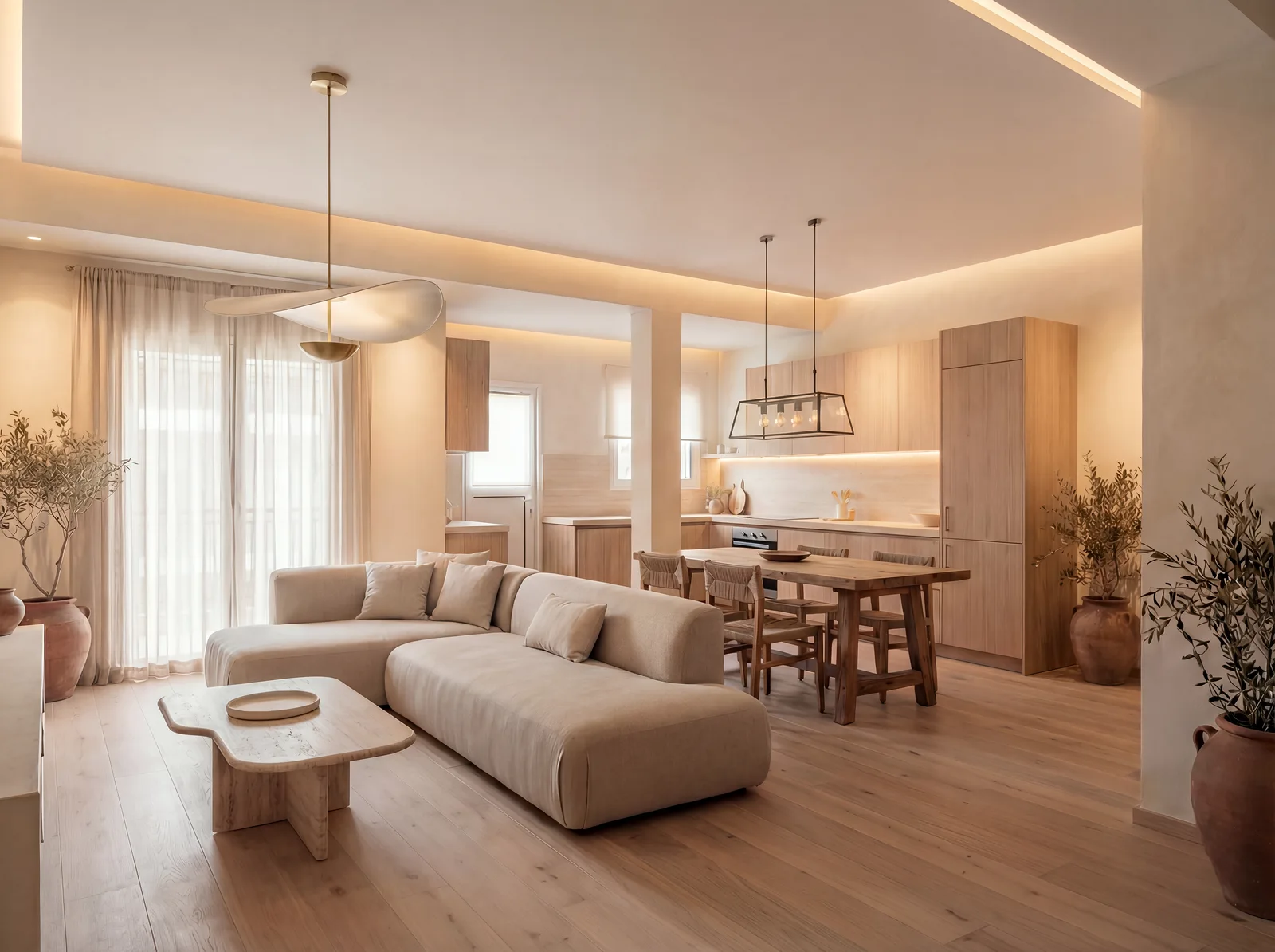 K38 — open plan living and kitchen